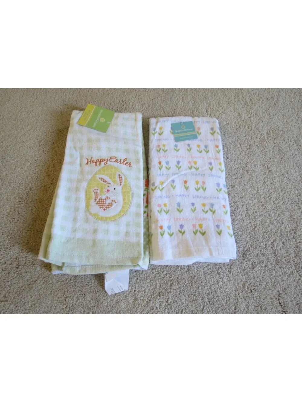 Blossoms & Blooms Easter Spring Kitchen Towels Set
